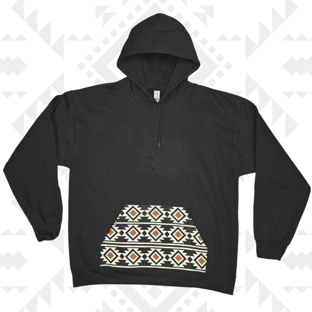 B&W Geometric Hoodie