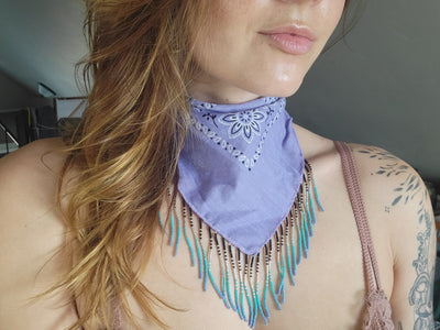 Cosmic Jellyfish Beaded Bandana