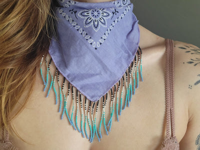 Cosmic Jellyfish Beaded Bandana