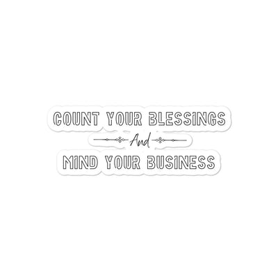 Count Your Blessings Sticker